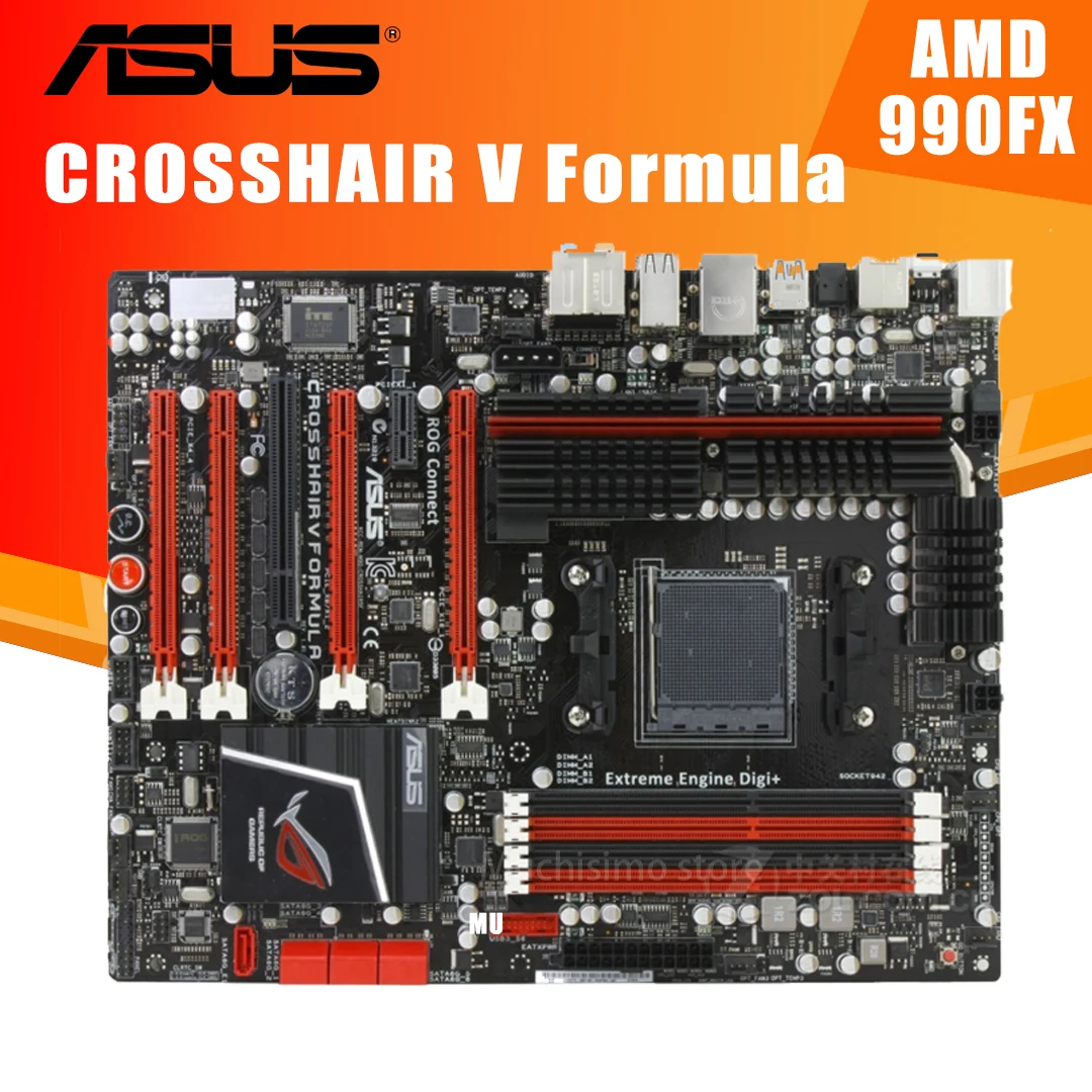 Verkauf Buchse AM3 + Asus Fadenkreuz V Formel Motherboard DDR3 32GB Dual-Kanal AMD FX Desktop AMD 990FX Placa-Mãe AM3 + SATA ATX Verwendet