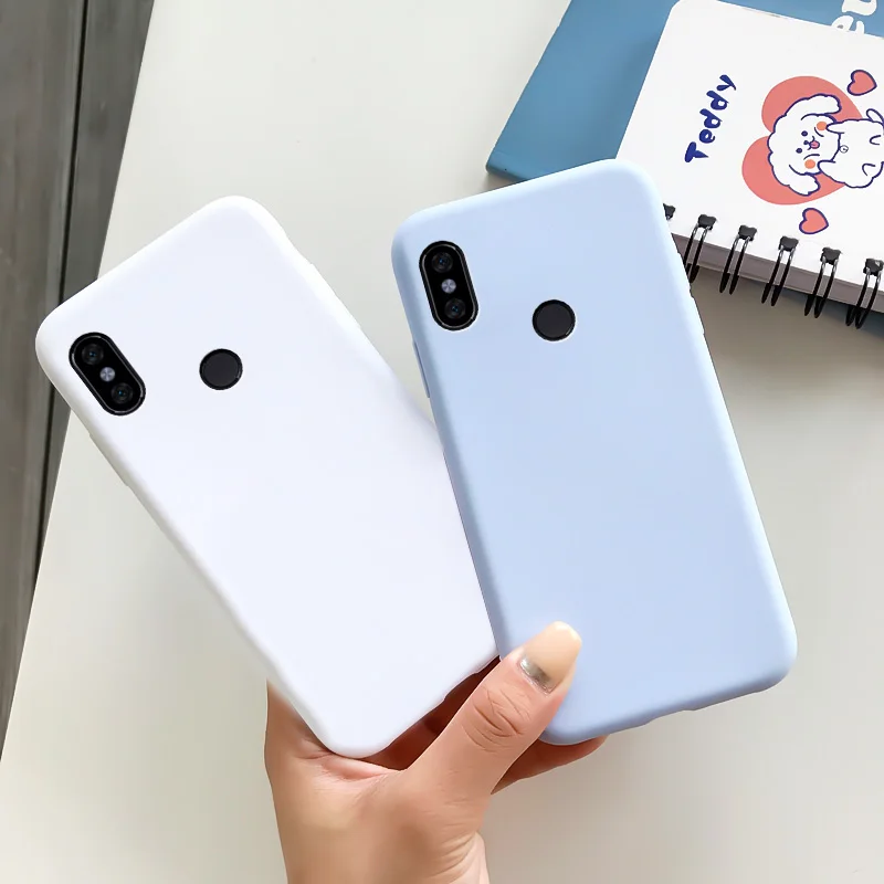 for xiaomi redmi note 5 case silicone macaron colors candy for redmi note 5 pro soft tpu simple black casing phone back cover free global shipping