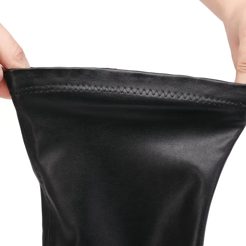 

Fashion New Women Over The Knee High Boots Zipper Long Warm Genuine Leather Knight Boots Ladies Tight High Boots