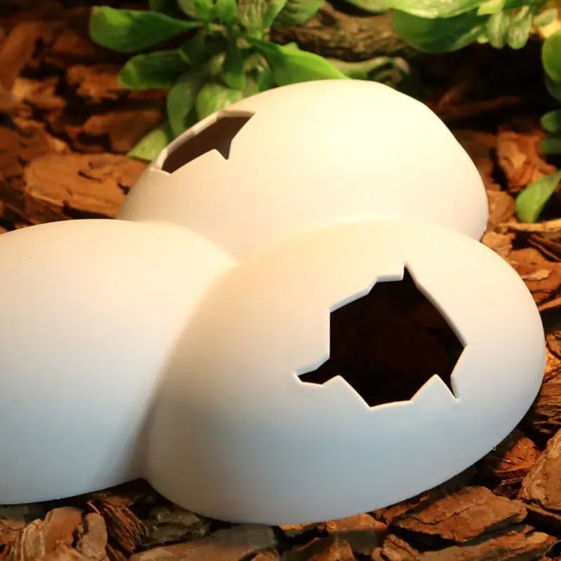 

Reptile Hiding Cave Animal Pet Case EggsShell Decoration For Turtle Lizard Snake Supplies high quality