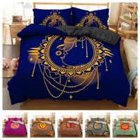 new pattern 3d digital moon and sun printing duvet cover set 1 quilt cover 12 pillowcases single twin double full queen king