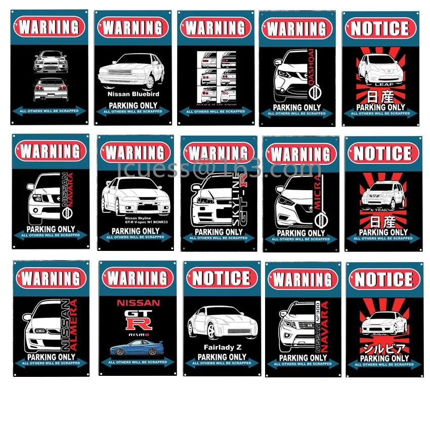 

Warning Nissan Auto Parking Only Metal Wall Sign Home Garage Poster Metal Poster Wall Art Decor Man Cave Gift