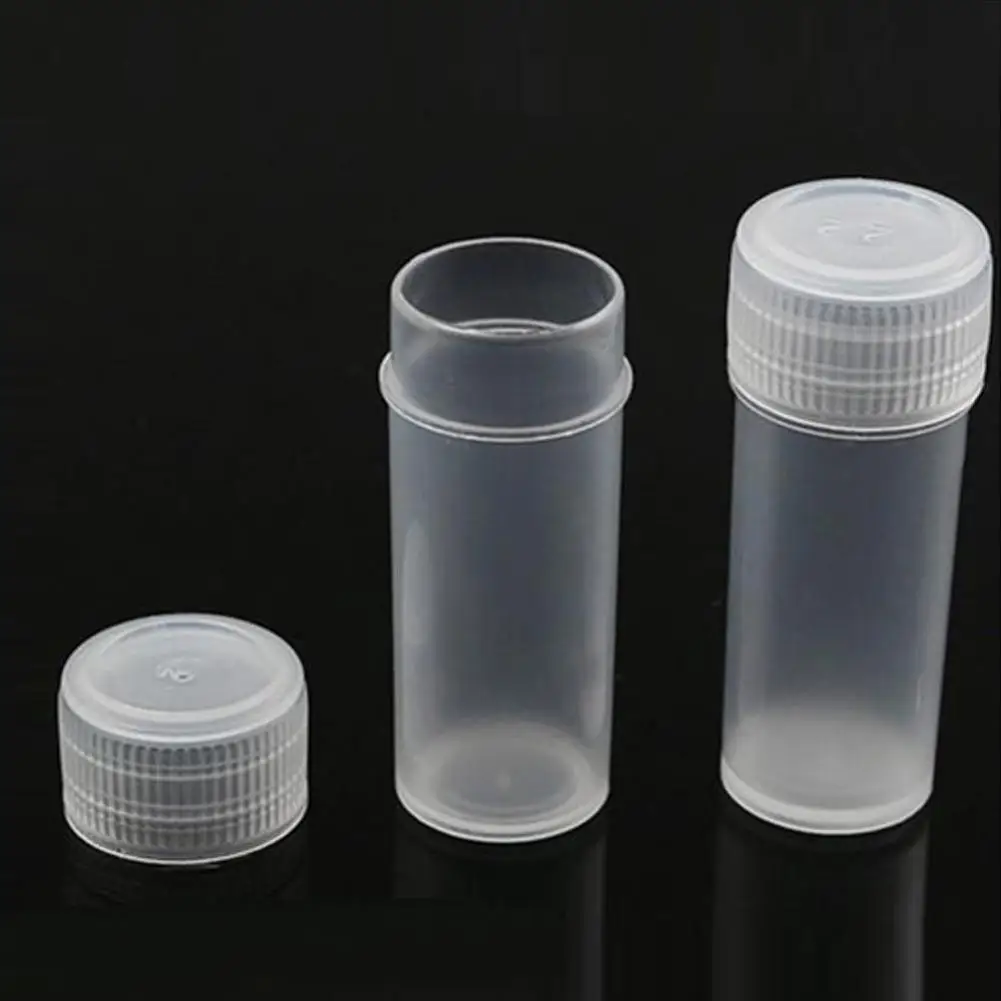 

50Pcs Transparent Pill Bottle Travel Pill Case Medicine Pills Capsule Storage Box Bottle Tablet Organizer Container