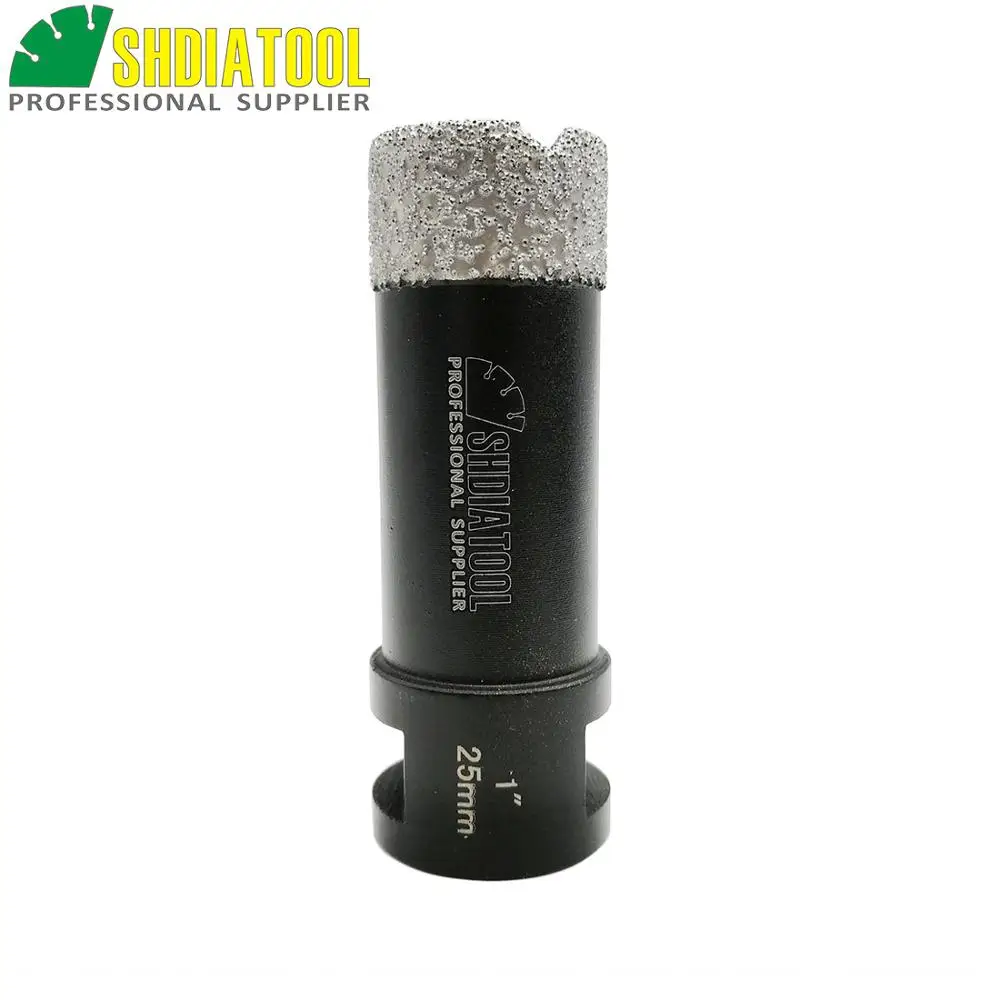 

SHDIATOOL 1pc 5/8-11Thread Dia1"/25mm Vacuum Brazed Diamond Dry Drilling Core Bit Drill Bit Porcelain Granite Marble Hole Saw
