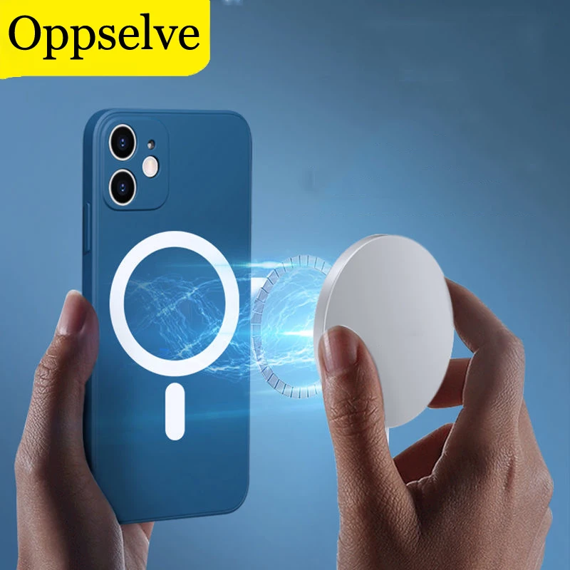 

Luxury Magnetic Case For iPhone 13 12 Mini 12 13 11 Pro Max Xs Max X XR Soft Silicone Back Cover For Magsafe Charging iPhone12
