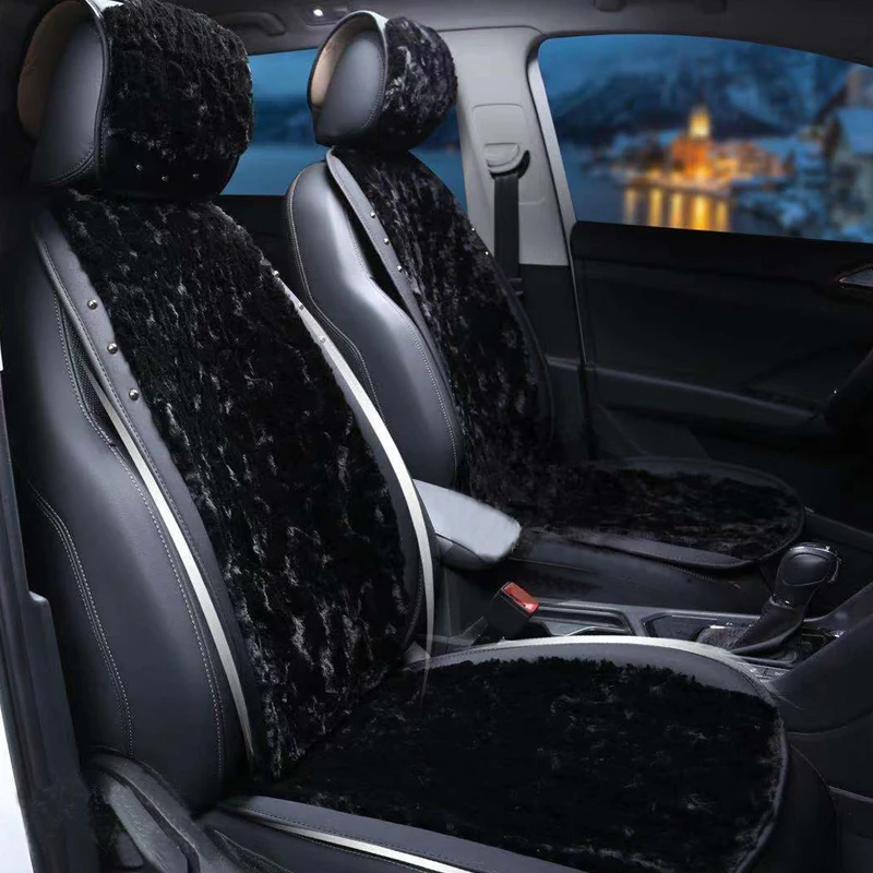 Чехол для автомобильного сиденья 1 шт. зимний теплый плюшевый коврик из