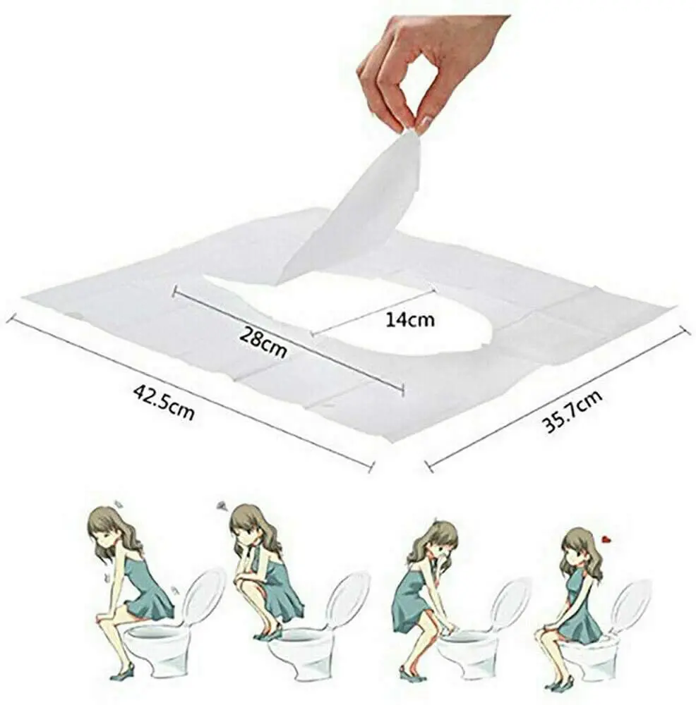 Одноразовые чехлы на сиденья унитаза для ванной смываемые дома отдыха природе