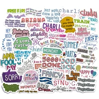 10 30 50PCS New Motivational Phrases Stickers Quotes Sentences Waterproof for Phone Laptop Office Study Room Graffiti Decal Toys