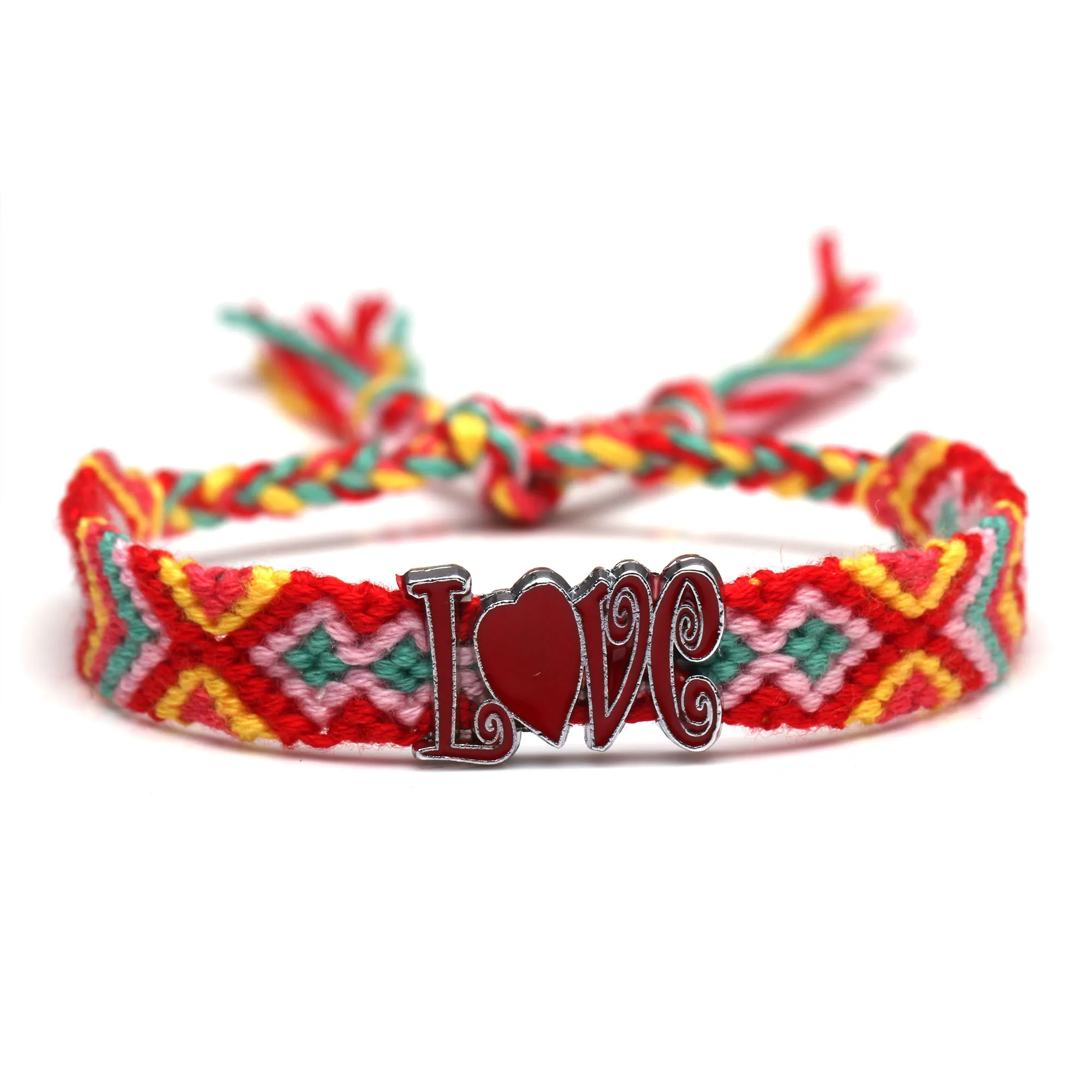 Женский/мужской плетеный браслет с надписью Love|Браслеты шармами| |