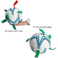 fun dog tug toy for tug of war dog toys soccer ball for dog outdoor interactive easier for dogs to pick up and fetch