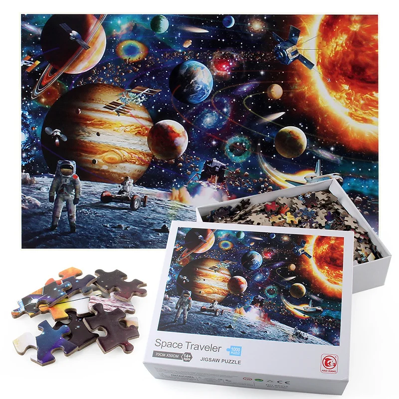 1000 штук паззл для взрослых космические звезды пазл сборка парпер Пазлы игрушки