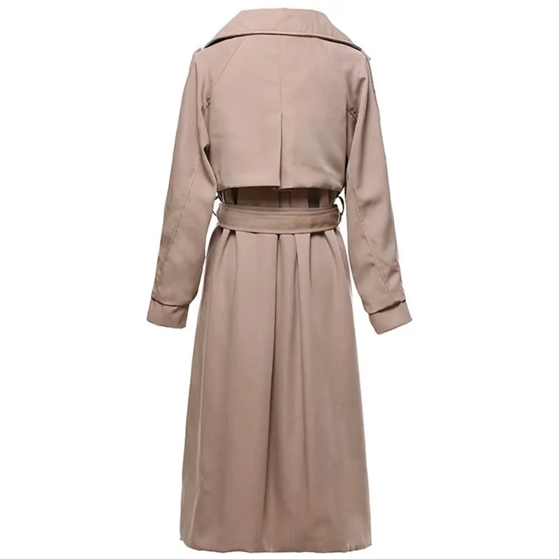 Sisjuly 2019 осень новый женский длинный тонкий тренч пальто Европейский похудения