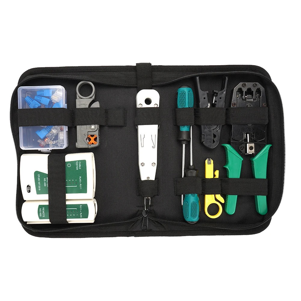 

Network Cable Tester Repair Tool Household Repair Hand Tool Hardware Combination Set Network Installation Kit Pliers Set