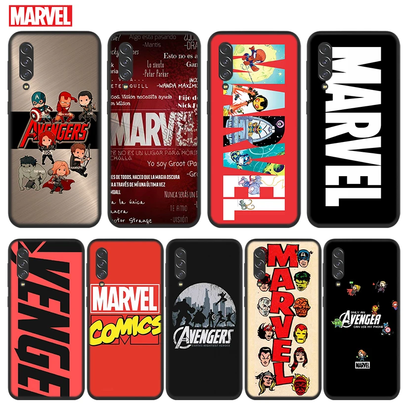 

Marvel Avengers Logo Superhero For Samsung Galaxy A90 A80 A70S A60 A50S A40S A30S A20E A10S A2 Core 5G Black Soft Phone Case