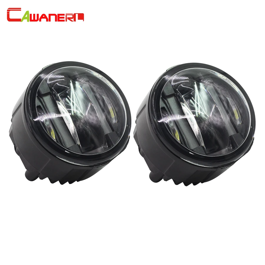 Cawanerl 2 X Car Accessories Fog Light LED Daytime Running Lamp DRL Styling For Nissan NV200 Note