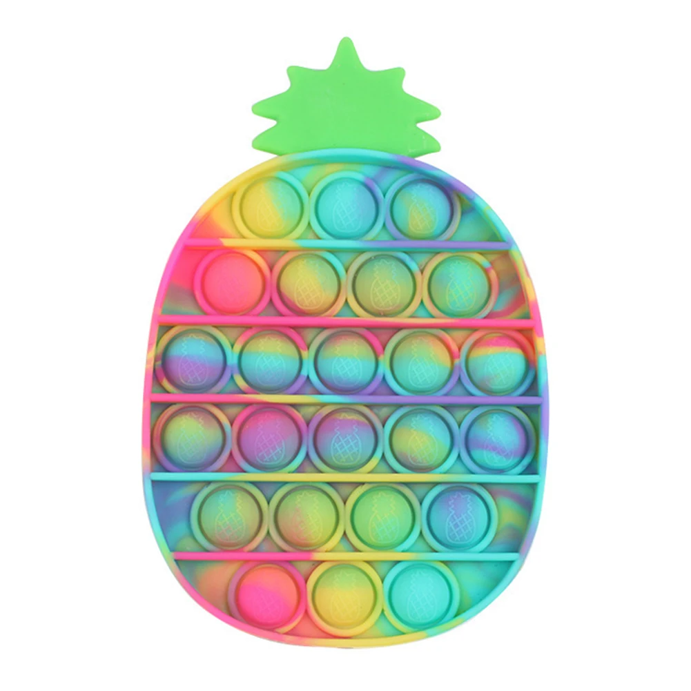 

Rainbow Ice Cream Push Bubble Fidget Sensory Toys Kids Adult Antistress Toys for Children Autism Stress Relief Dimple Figet Toys