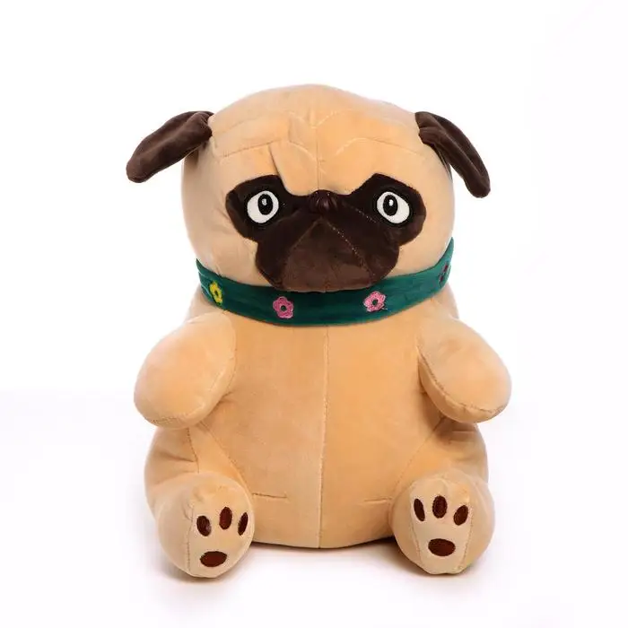 Мягкая игрушка Мопс 30 см | Игрушки и хобби