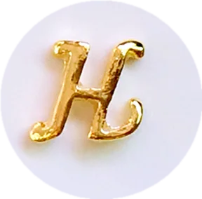 50 шт./упак. металлизированные для дизайна ногтей Apollo Лук Стрелка буквы "H" треугольная цепочка круглая для украшения ногтей Наклейка украшение искусство - Цвет: 3