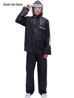 clear raincoat men thickened riding waterproof set plastic suit rain partner motorcycle rain suit vinyl jacket impermeable gift