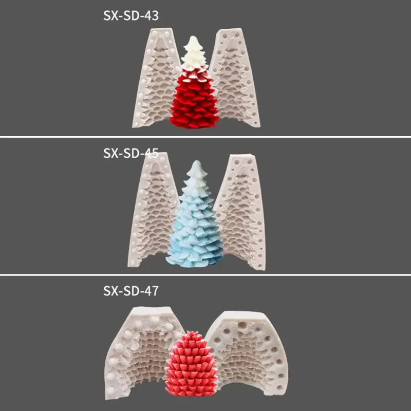 3D Рождественская елка сосна силиконовая свеча форма мыло глина сделай сам