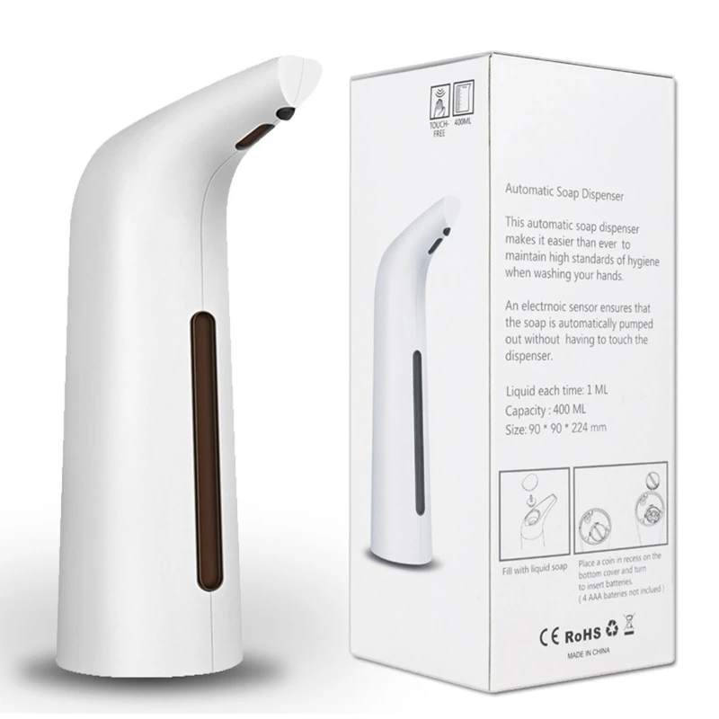 

400ml Intelligent Automatic Induction Touchless Bathroom Liquid Soap Dispenser X37B