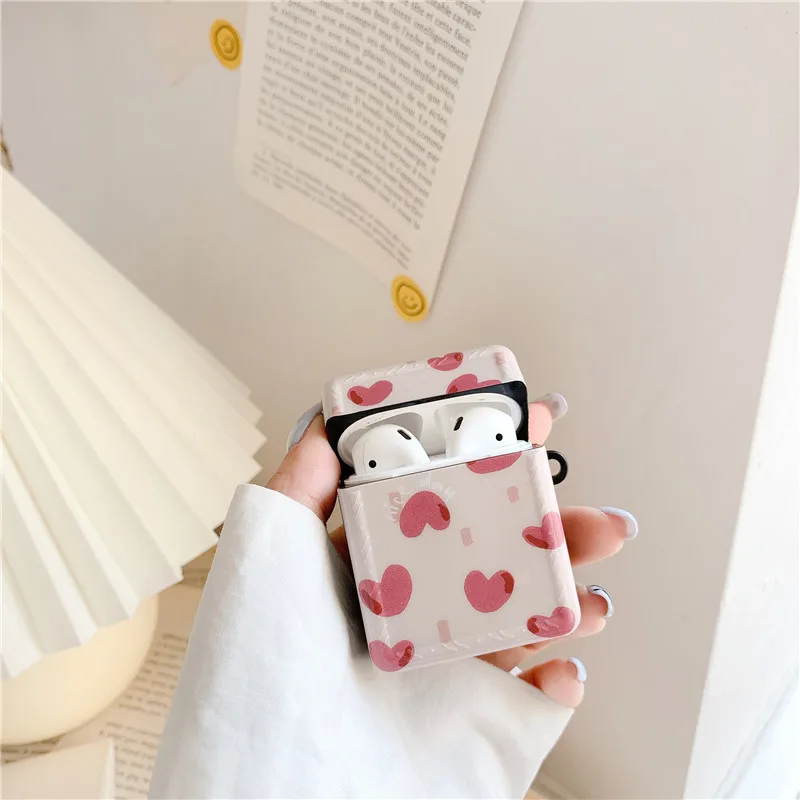 

Funny Cute Headset Case For Apple Airpods Pro Cover Silicone Headphone Capa For Air pods 3 2 1 Funda Love Heart Earphone Cases