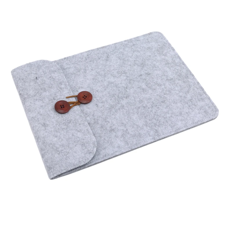 1PC Simple Felt A4 Folder Large Capacity File Bag Button Business Briefcase Envelope Ipad Storage Student Gift Organizer | Дом и сад