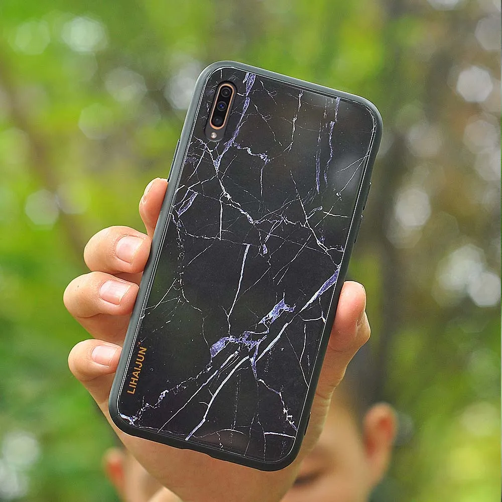 Мрамор закаленное Стекло для Samsung Galaxy S6 S7 край S8 S9 S10 S10e Plus Note 8 9 10 A30 A40 A50 A60 A70 M10