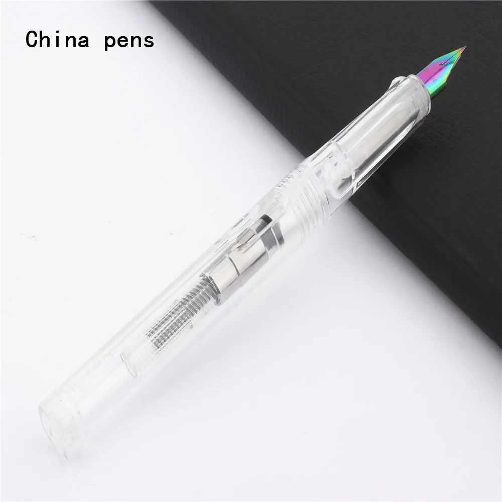 Ручка перьевая прозрачная белая камуфляжная 401 |