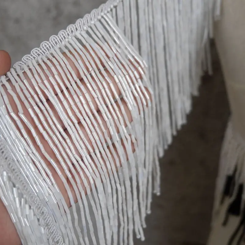 Тяжелая Длинная кисточка 16 см бисерные кружевные аксессуары сделай сам вечернее