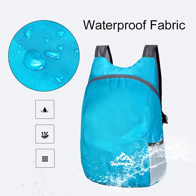 Ультралегкий уличный рюкзак 15 л складной для походов и кемпинга дорожный удобная