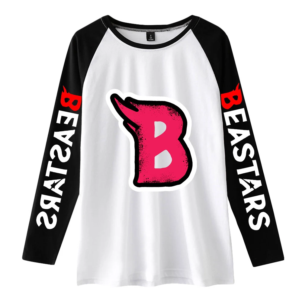 

BEASTARS 2022 Spring and Autumn New Men's and Women's Same Style Shoulder Long Sleeve Fashion Casual Printed Wild Warm Top