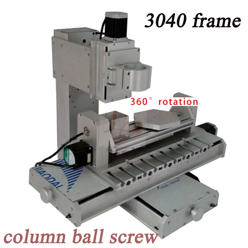 

3040 frame column ball screw CNC engraving machine, industrial 5 axis pillar type cnc router for DIY milling machine