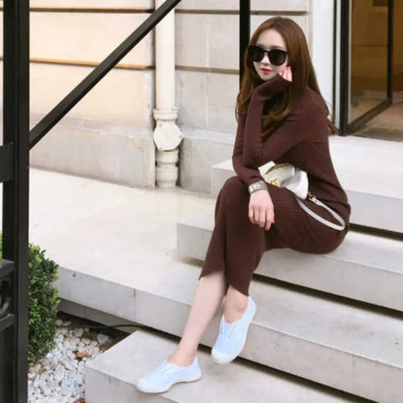 Зимнее платье свитер с длинным рукавом облегающее трикотажное горячая