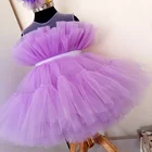 Нарядное платье для новорожденных девочек, платья на 1-й день рождения, розовая одежда для крещения, пушистые наряды для малышей 9, 12 месяцев, Vestido Bebes