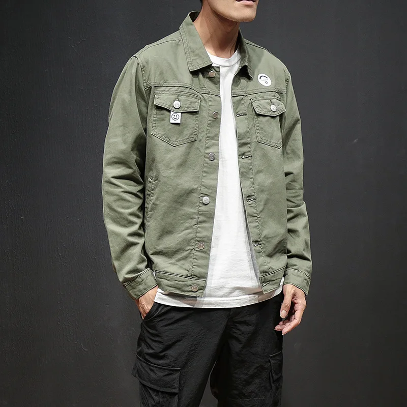Осенняя Новая рабочая куртка мужская Японская Ретро негабаритная брендовая