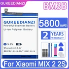 Сменный аккумулятор GUKEEDIANZI BM3B для Xiaomi MIX 2, 2S, 5800 мач, батареи для телефона большой емкости + Бесплатные инструменты