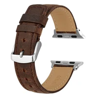 anbeer apple watch strap for 38mm 40mm 42mm 44mmvintage leather band for iwatch 5 4 3 2 1men bracelet