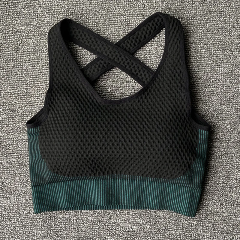 Women Fitness Sport Yoga Top Seamless Women Yoga Set Underwear Yoga Clothing Vest Sport Gym Suits Wear Running Clothes