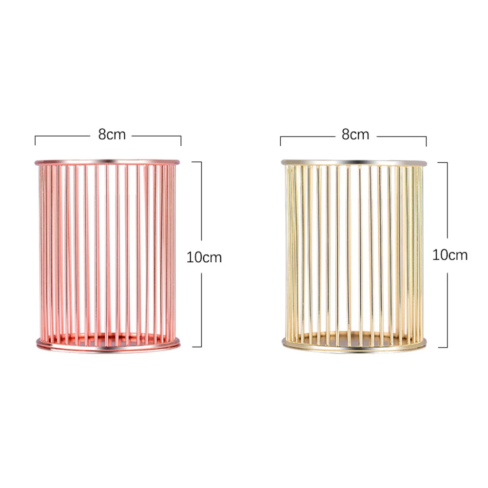 Держатель для ручек аккуратный Железный полый органайзер кистей макияжа