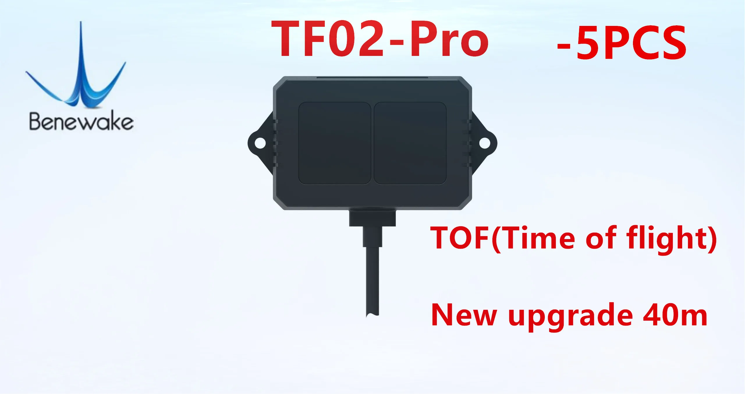 5PCS TOF TF02 Pro LIDAR LED Rangefinder Single Point Ranging IP65 40M for Arduino Pixhawk Drone time of flight Benewake | Электроника
