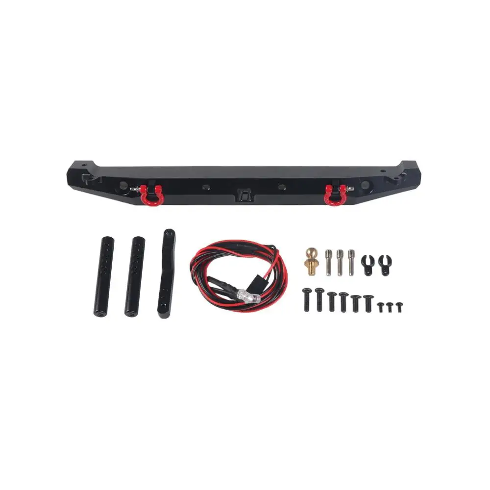 

RCtown металлический задний бампер светодиодный светильник кой для 1:10 RC Crawler Car TRAXXAS TRX-4 Axial SCX10 90046 90047