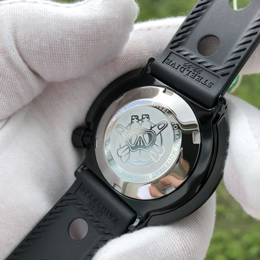 Часы для дайвинга STEELDIVE NH35 мужские водонепроницаемые с керамической рамкой 300