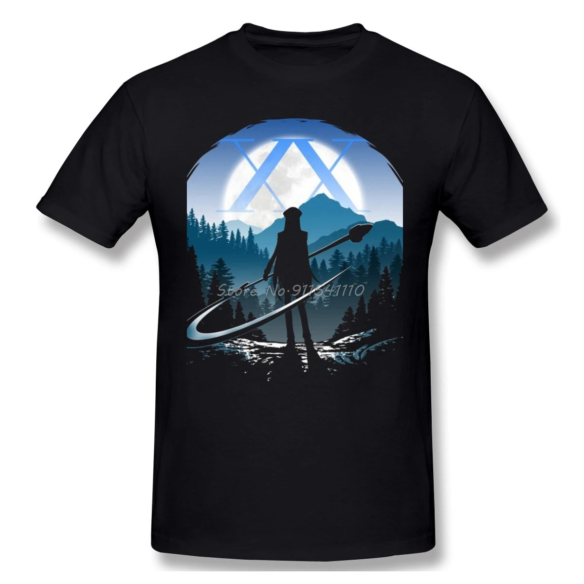 

Kite Hunter Dark Homme T-Shirt Hunter X Hunter Gon Freecss Anime Men Cotton Tees Harajuku Streetwear