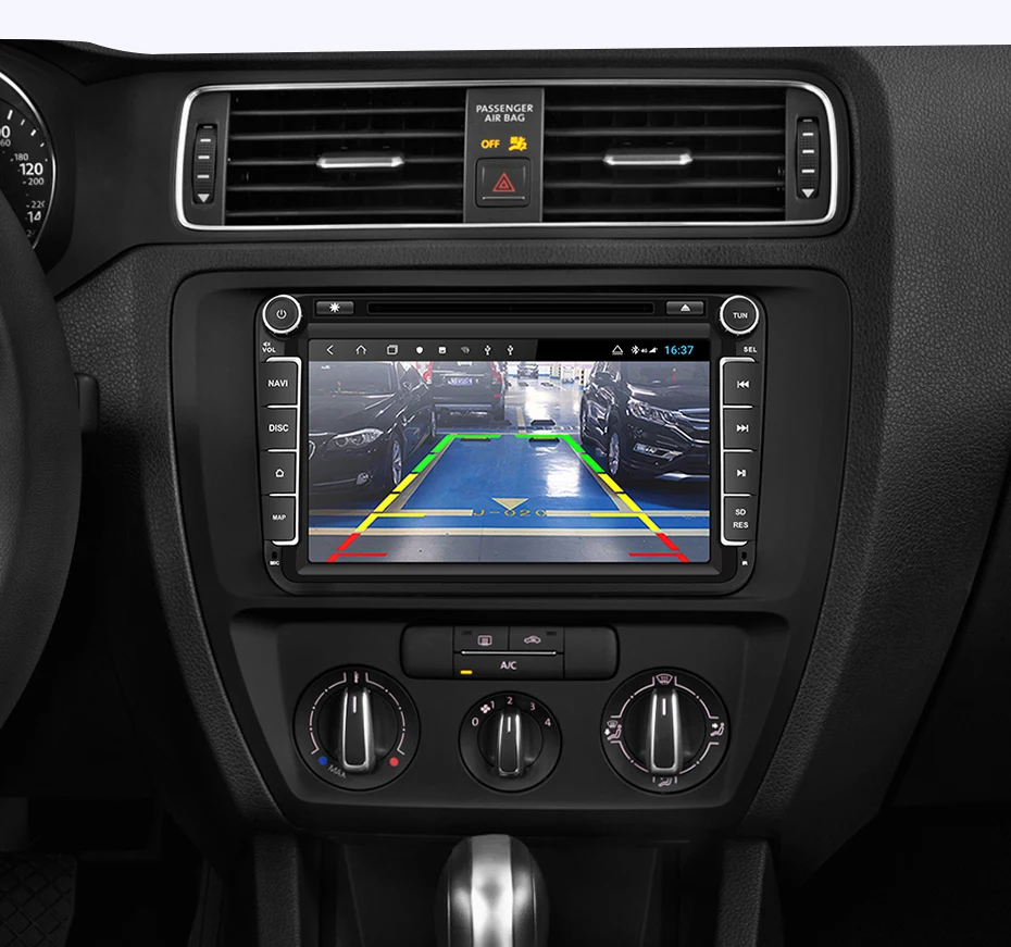 Isudar H53 2 Din 4G Android автомобильный Радио мультимедиа для VW/Volkswagen/POLO/Golf/Skoda/Seat/Leon/PASSAT B6 Авто GPS камера USB DVR