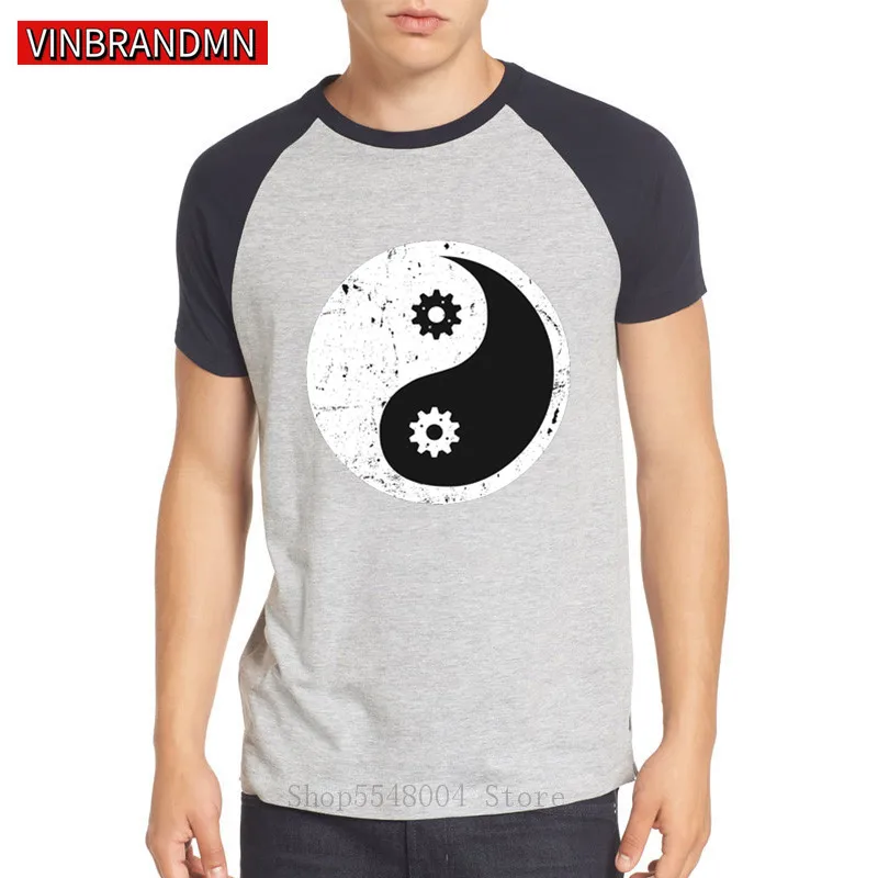 Хипстер на открытом воздухе уникальный дизайн футболка для мужчин инженер ин Ян