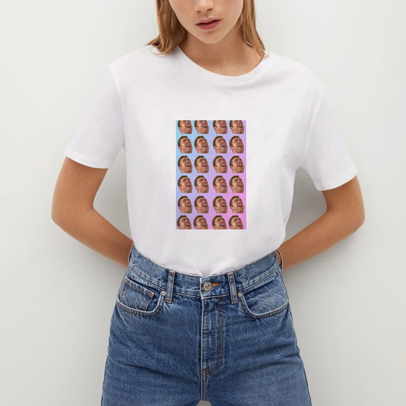

Billy Herrington Twitch Emote Graphic T-Shirts Women Funny Printing Tees Summer Harajuku Loose Short Sleeve Casual Daily Tops