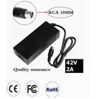 Выход 42 в, 2 А, плата электропитания для электрического велосипеда, литиевая батарея, зарядное устройство Scooter36V, разъем RCA 10 мм