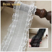 fashion double layer tulle center wrinkle stretch lace ribbon diy wedding dress childrens clothing crib sewing new accessories