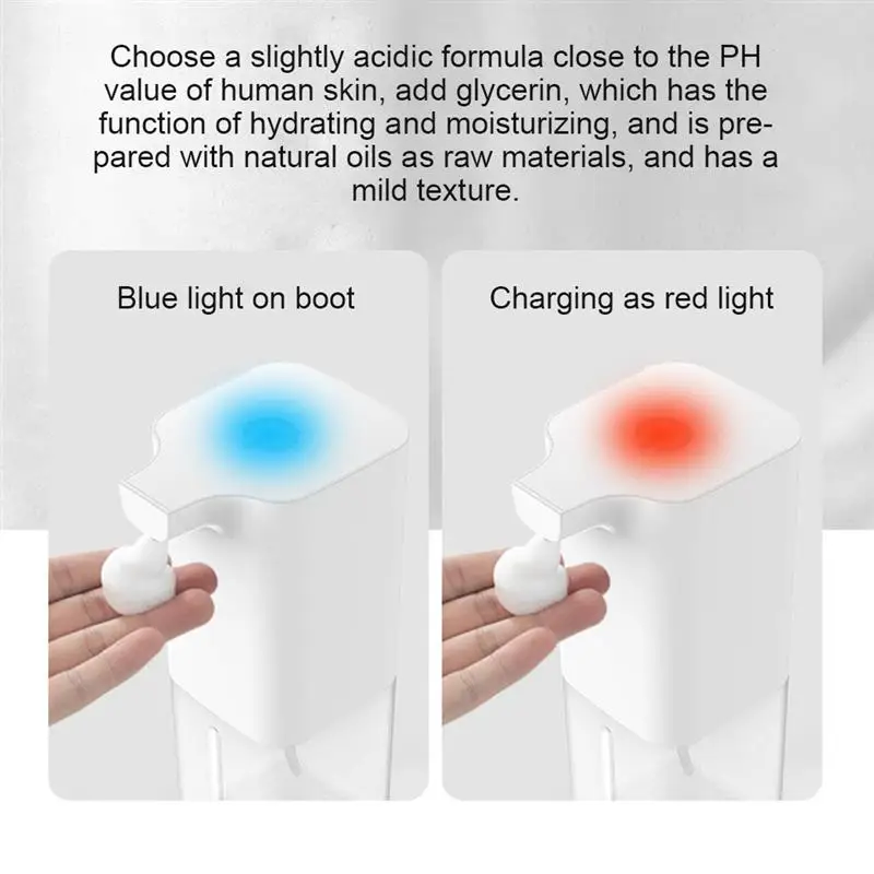 

Foam Dispenser Automatic Induction Smart Hand Washing Machine Touchless 350ML Rechargeable Hand Washer